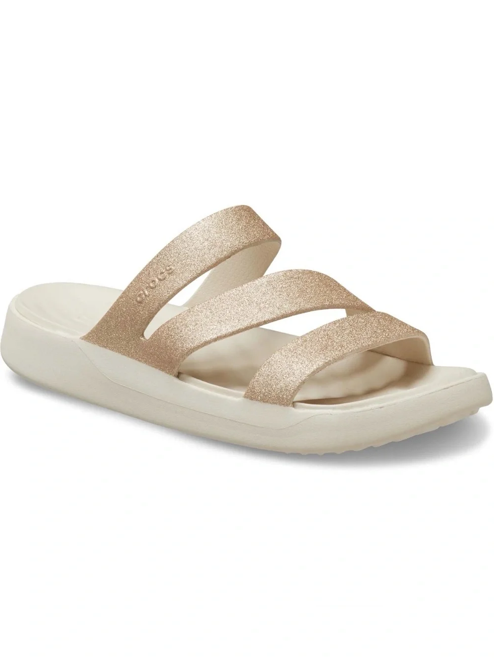 Crocs Women's Getaway Glitter Strappy Sandal Size 8